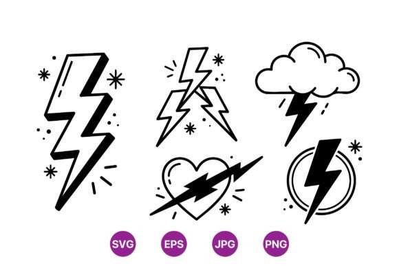 Bold Lightning Icon Illustrations: Branding Graphics Review