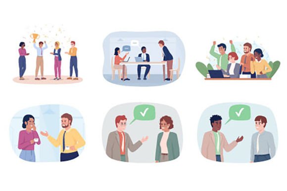 Business Illustrations Set: Graphics & Illustrations Review