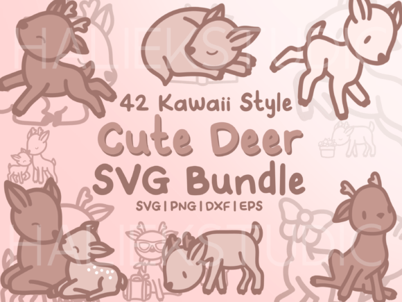 Cute Deer SVG Illustrations for Modern Branding