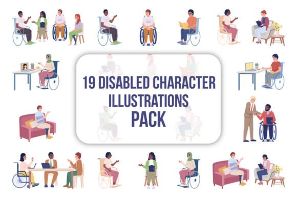 Disabled People Illustrations Set: A Publisher’s Graphics Review
