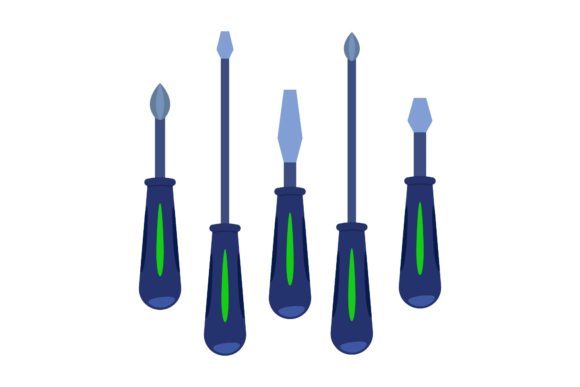 Garage Screwdriver Illustrations: Graphics Asset Review