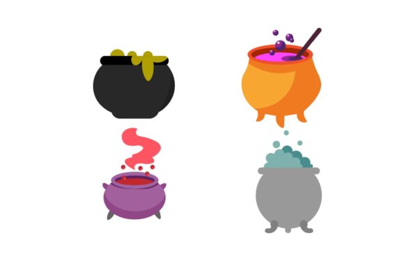 Halloween Potion Illustrations Set: Graphics & Illustrations