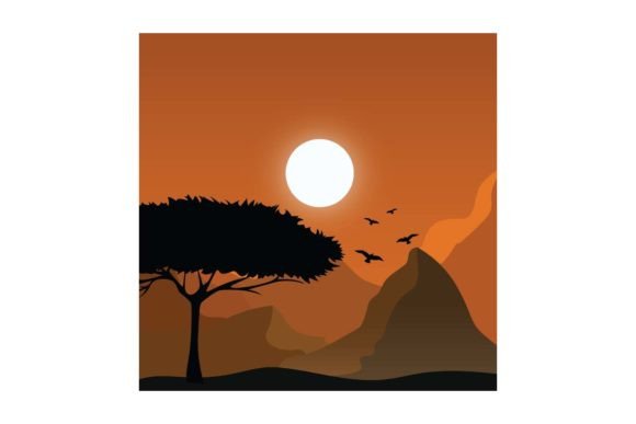 Hill Afternoon Illustrations: Graphics for Publishers