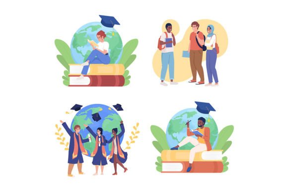 International Students Illustrations: A Graphics Review for Digital Sellers