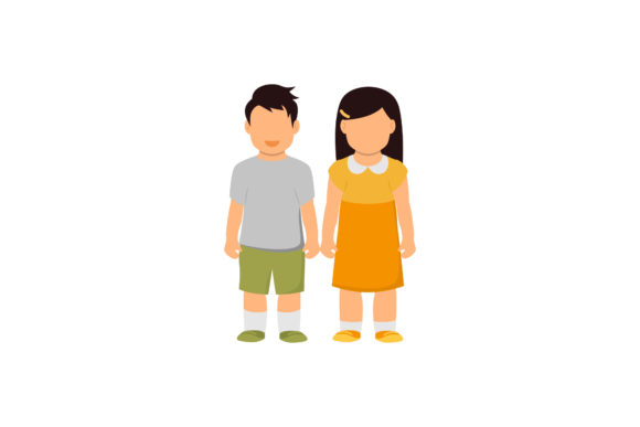 Kids Illustrations Boy Girl Graphics Review