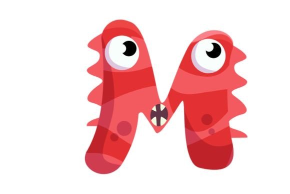Kids Monster Alphabet M Illustrations Graphics Review