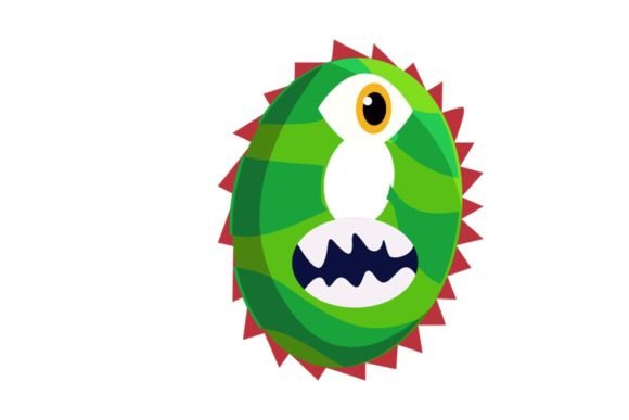 Kids Monster Alphabet O Illustrations: Graphics Review