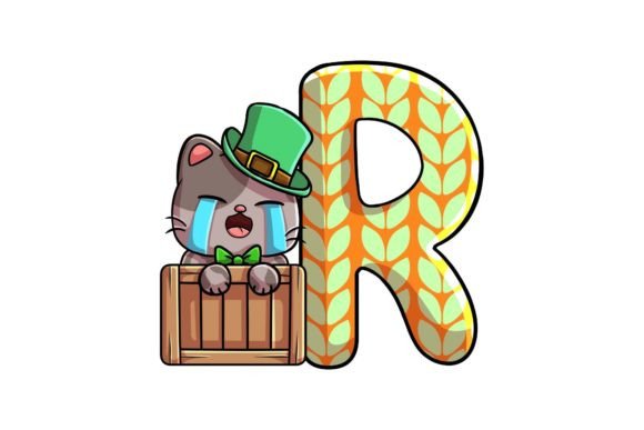 St Patrick Cat Alphabet R Illustrations Brand Graphics Review