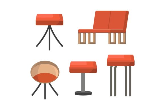 Terrace Red Chair Illustrations Set: A Designer’s Review