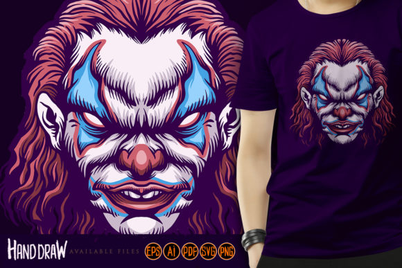 The Crazy Bad Clown Illustrations: Graphics & Illustrations