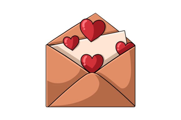Valentine Heart Letters Illustrations & Graphics for Branding