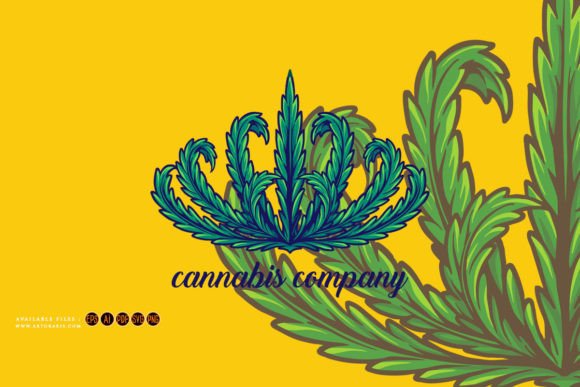 Weed Crown Leaf Ornament Illustrations Graphics Review